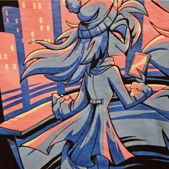 Helluva Boss Loona & Octavia Night Out Long Sleeve Shirt 2XL Rare Variant Vivzio - Picture 6 of 9